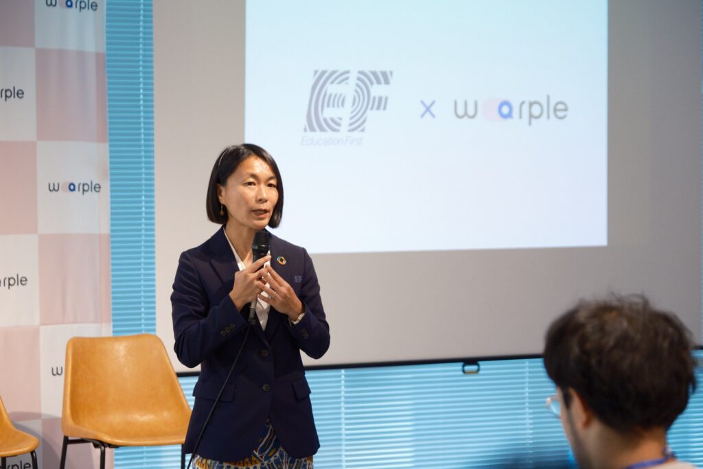 『warple』提携校代表語学学校EF Education First 伊丹様よりご挨拶